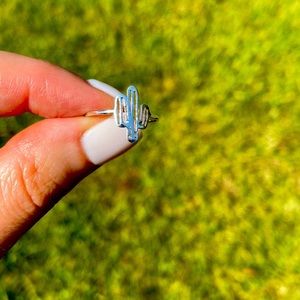 Sterling silver cactus ring🌵